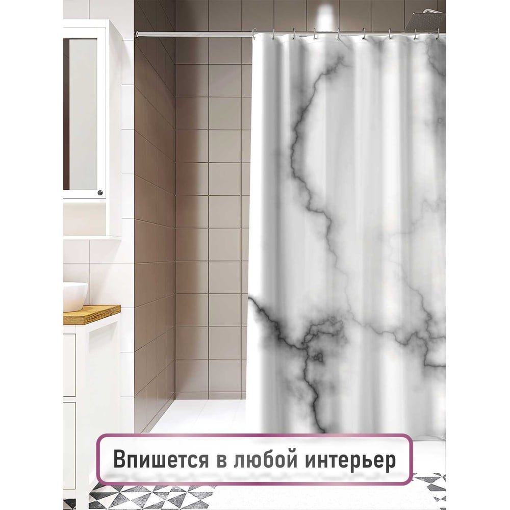 Изображение товара Шторка для ванной комнаты FORA FOR-PH-MARBLE