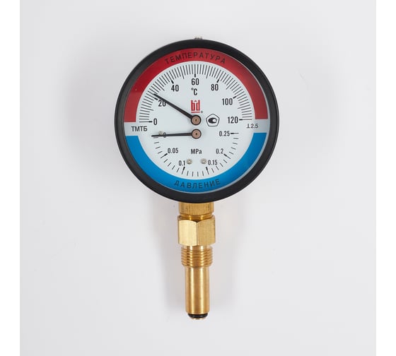 Изображение товара Термоманометр BD ТМТБ БД 41Р (0-120С) (0-0,25) МПа, кл. т. 2,5, G1/2 (L=46) 1173101012