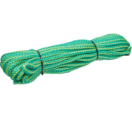 Изображение товара Вязаный шнур Tech-Krep ПП 10 мм, с сердечником, универсальный, цветной, 20 м 140362