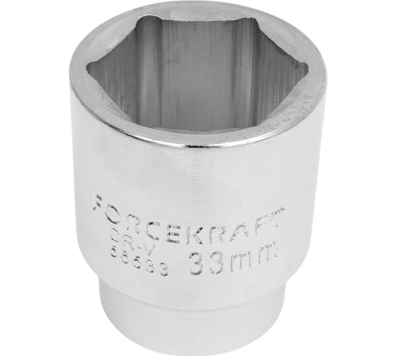 Изображение товара Головка 33 мм, 3/4" DR, 6 гранная FORCEKRAFT FK-56533