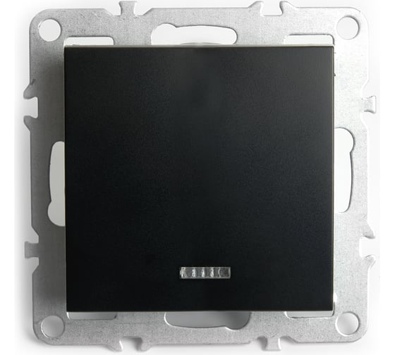 Изображение товара 1-клавишный выключатель STEKKER c индикатором (механизм), серия Эрна, PSW10-9 49146