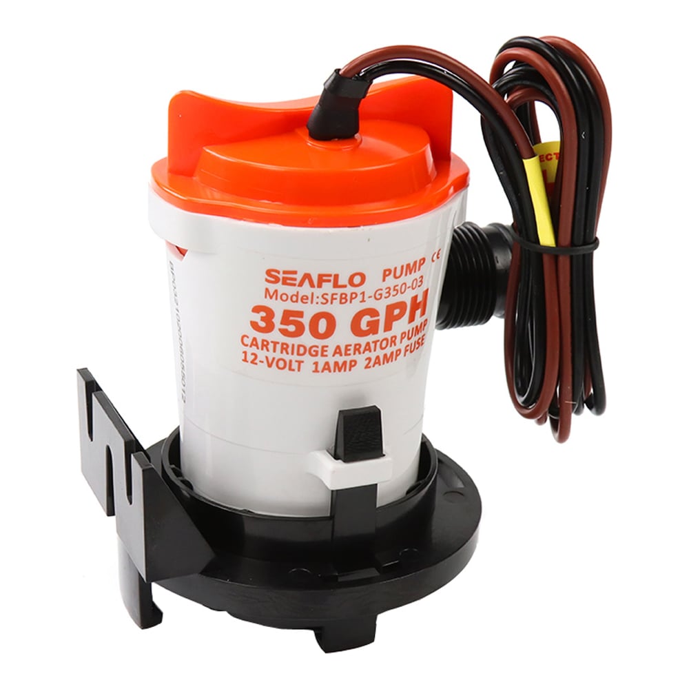 Водооткачивающая трюмная помпа SeaFlo 350 галлон/час, патрубок 19 мм, 12V SFBP1-G350-03