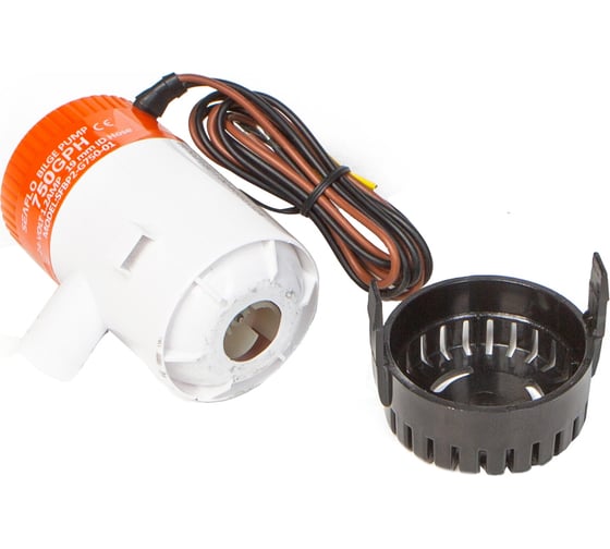 Изображение товара Водооткачивающая трюмная помпа SeaFlo 750 галлон/час, патрубок 19 мм, 24V SFBP2-G750-01