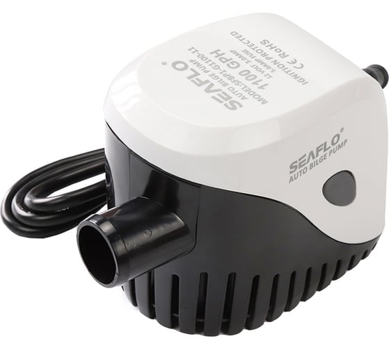 Изображение товара Водооткачивающая автоматическая трюмная помпа SeaFlo 1100 галлон/час, патрубок 29 мм, 12V SFBP1-G1100-11