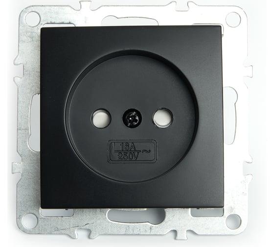 Изображение товара 1-местная розетка STEKKER без заземления, (механизм), 250В, 10А, серия Эрна, PST10-9109-0 49153