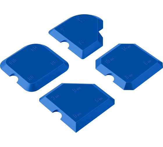 Изображение товара Специальные шпатели для формовки швов ЗУБР Профессионал в наборе 4 шт., 16 профилей 1015-H4