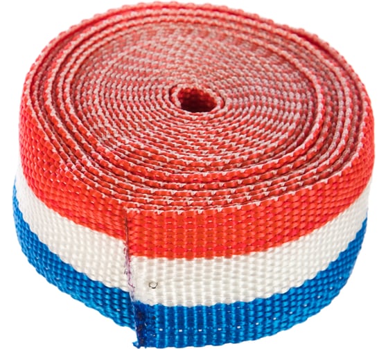 Изображение товара Буксировочная лента (50мм, Триколор, 5 м) Tech-Krep 139975
