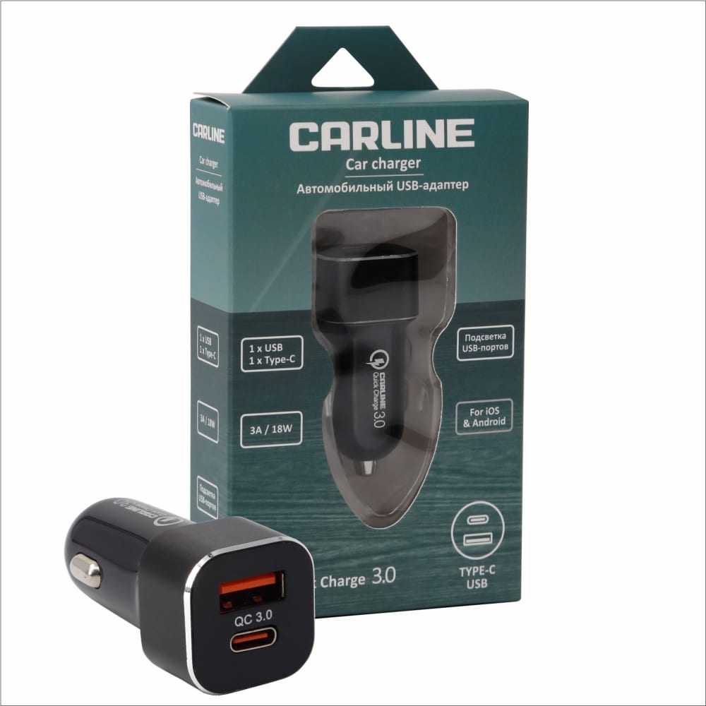 Автомобильный адаптер CARLINE автомобильный адаптер в прикуриватель carline