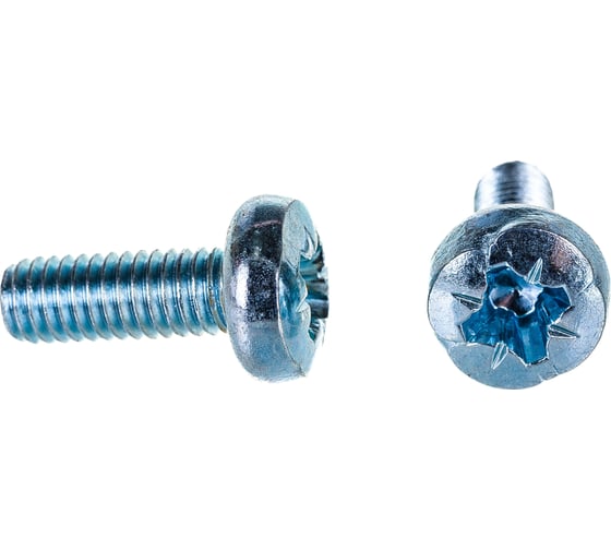 Изображение товара Винт Tech-Krep/Zitar DIN7985 с полукруглой головкой, оцинкованный М6х16 12 шт - пакет 126580