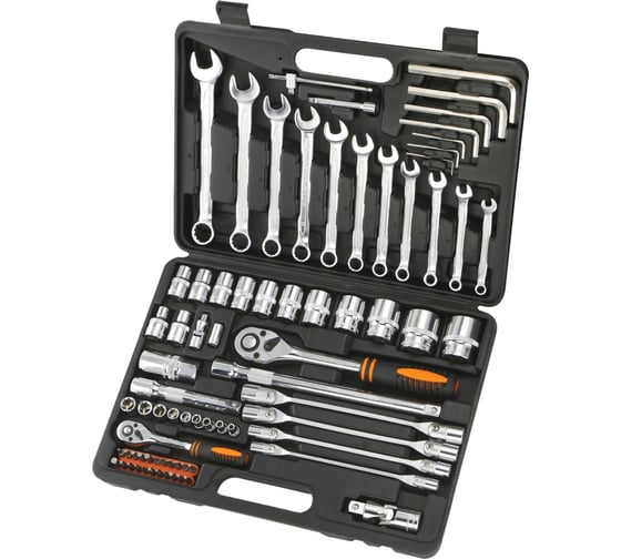 Изображение товара Набор инструментов 1/2 +1/4 Кратон TS-06 2 28 09 006 (76 пр.)