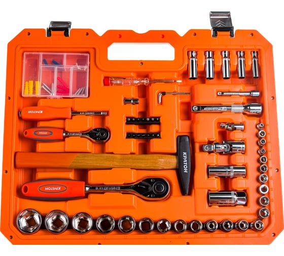 Изображение товара Набор инструментов 1/2 +1/4 Кратон TS-11 2 28 09 011 (99 пр.)