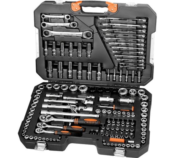 Изображение товара Набор инструментов 1/4 +3/8 +1/2 Кратон TS-23 socket 150 2 28 09 023