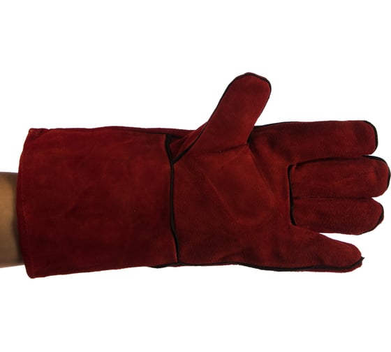 Изображение товара Удлиненные спилковые краги на подкладке MOS 12455М