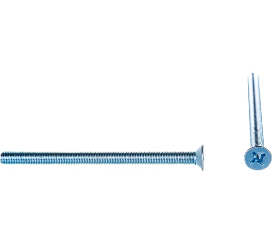Изображение товара Винт Tech-Krep/Zitar DIN965 с потайной головкой, оцинкованный М6х80 4 шт - пакет 103006