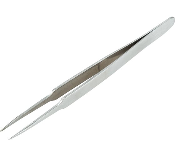 Изображение товара Прямой пинцет с острыми кончиками 120 мм REXANT NP120-01 12-0375