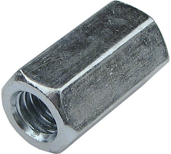 Изображение товара Соединительная гайка Tech-Krep/Zitar DIN6334 оцинкованная М14 2 шт - пакет 130852