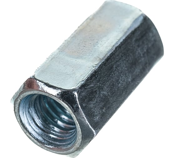 Изображение товара Соединительная гайка Tech-Krep/Zitar DIN6334 оцинкованная М6 6 шт - пакет 112282