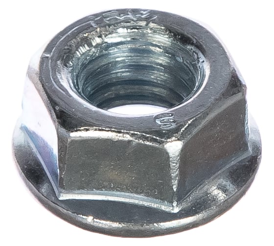 Изображение товара Шестигранная гайка с фланцем Tech-Krep DIN6923 оцинкованная М8 200 шт - пакет 141612