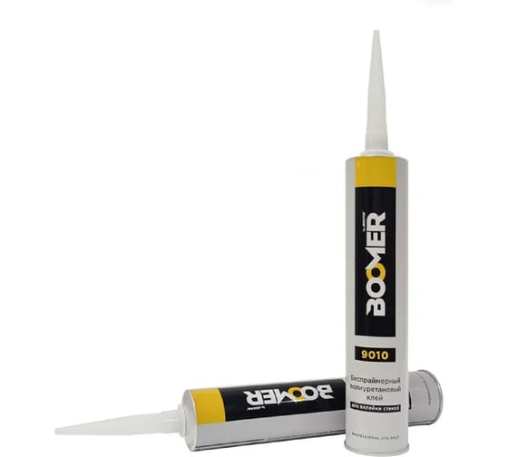 Изображение товара Полиуретановый клей-герметик для вклейки стекол BOOMER беспраймерный, 310 мл 9010