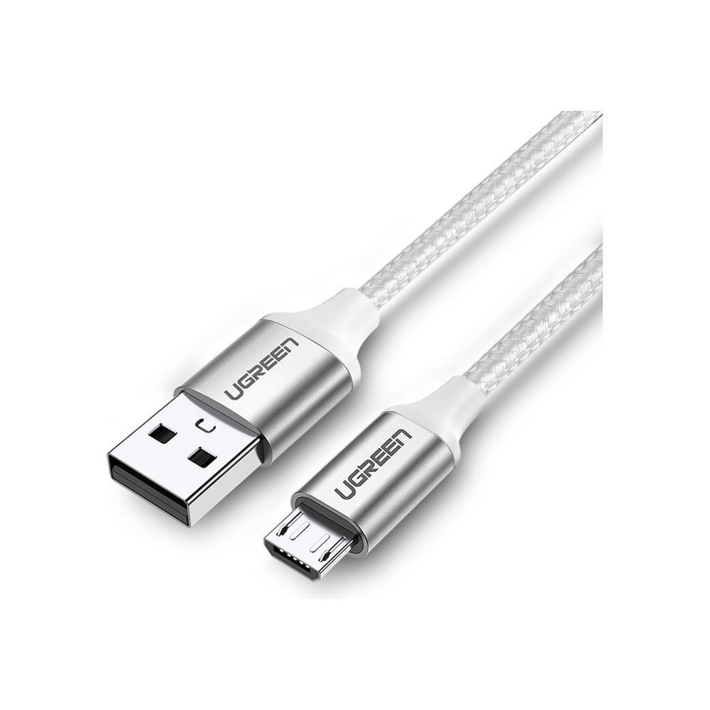 Изображение товара Кабель Ugreen us290 USB 2.0 A to Micro USB 1м серебристый