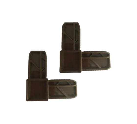 Изображение товара Соединительный уголок для москитной двери KOMFORT москитные системы 25x17, коричневый, 4 шт. УСК02689