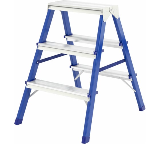 Изображение товара Стальная двусторонняя лестница-стремянка КУРС 4 ступени 65393