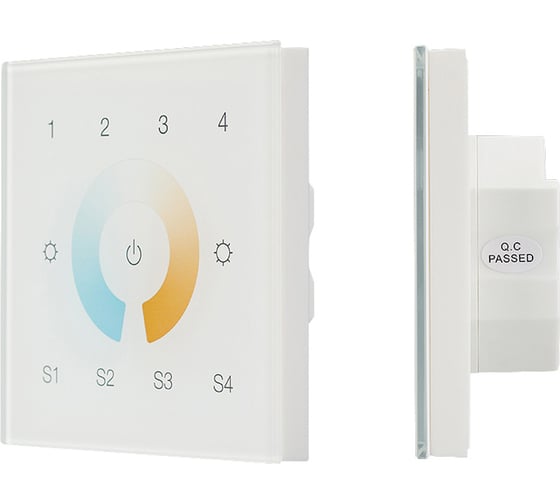 Изображение товара Сенсорная панель INTELLIGENT ARLIGHT DALI-901-11-4G-4SC-MIX-DT8-IN White IARL, IP20 Плас 1шт 037198