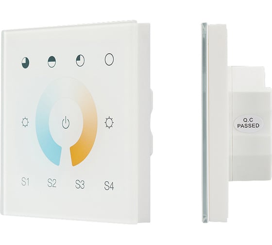 Изображение товара Сенсорная панель INTELLIGENT ARLIGHT DALI-901-11-1G-4SC-MIX-DT8-IN White IARL, IP20 Плас 1шт 037196