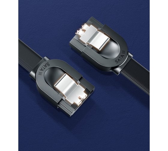 Изображение товара Кабель Ugreen us217 (30796) sata 3 data cable. длина: 0,5 м. цвет: черный 30796_