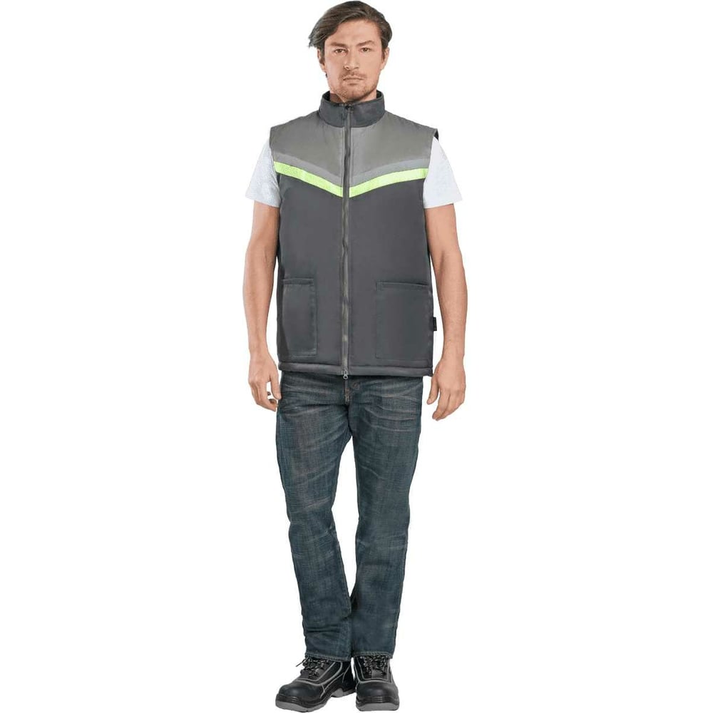 Изображение товара Утепленный жилет ГК Спецобъединение ВЬЮГА темно-серый/серый