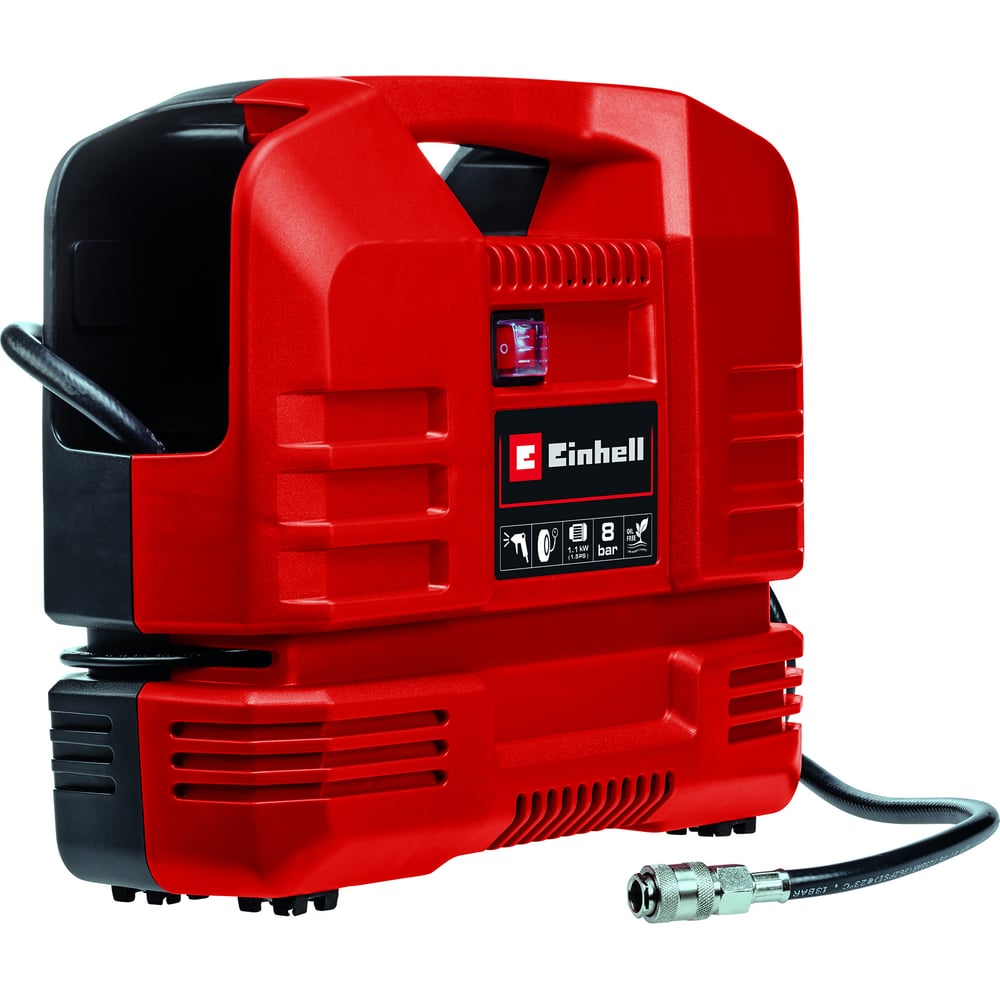 Безмасляный компрессор Einhell tc-ac 190 of set, 1100 вт, 8 бар 4020660