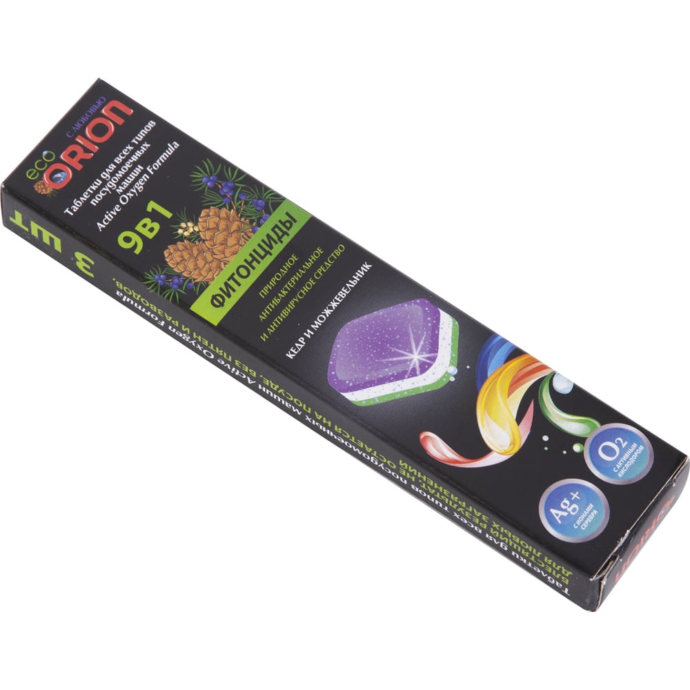 Таблетки для посудомоечных машин Orion Фитонциды Кедр и Можжевельник