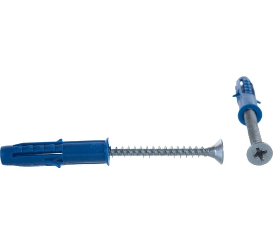Изображение товара Саморез ШУц Tech-Krep/Zitar 5,0х60 потайная головка + дюбель 8х40 20 шт - пакет 112564