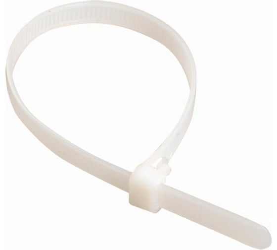 Изображение товара Хомут - стяжка Tech-Krep/Zitar 4,0х250 белый нейлон 100шт - пакет накл. 135056