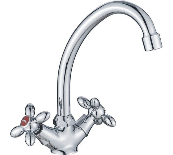 Изображение товара Смеситель для кухни Haiba с гайкой, хром HB4927