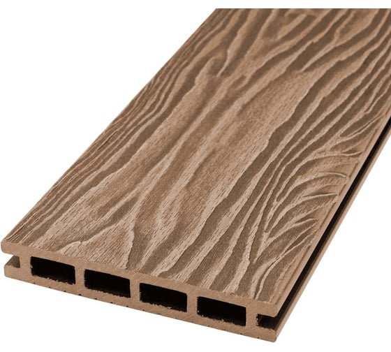 Изображение товара Доска террасная Groentec 145-22-4000 шовная пустотелая с тиснением 3d ш дуб (4м) дпк TDEОP3D 145-22-4000
