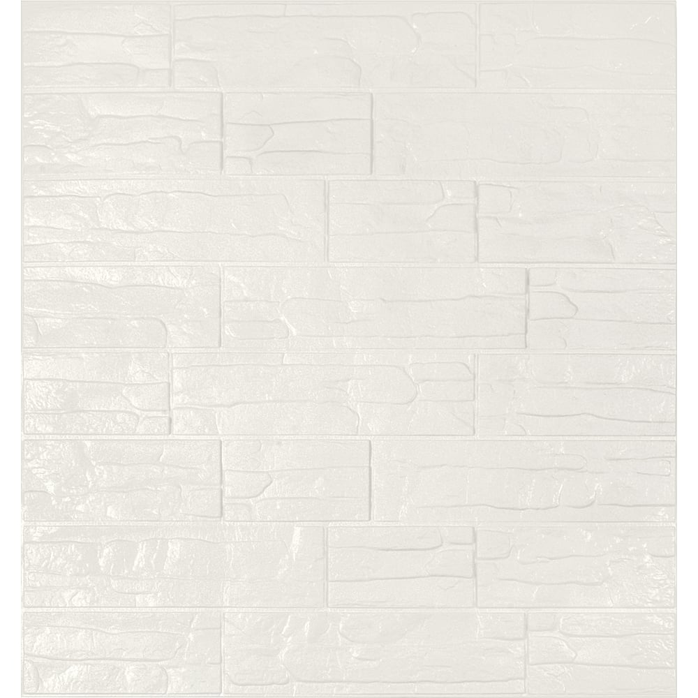 Изображение товара Мягкая самоклеящаяся 3D панель LAKO МЕГА комплект 10 шт., Камень Белый, 70x77 см LKD-15-05-01-MEGA10