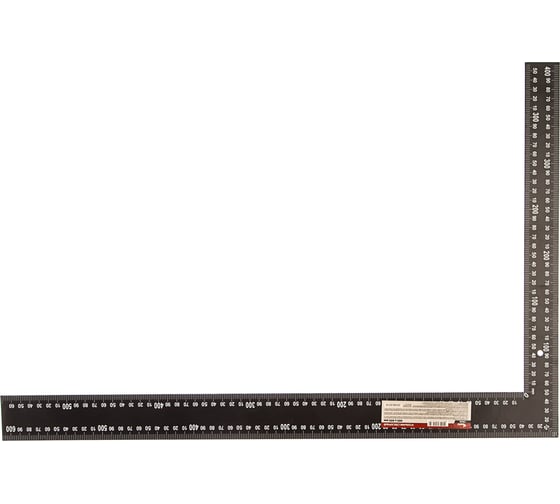 Изображение товара Столярный цельно-металлический угольник, крашеная шкала 400х600 мм КУРС 19620