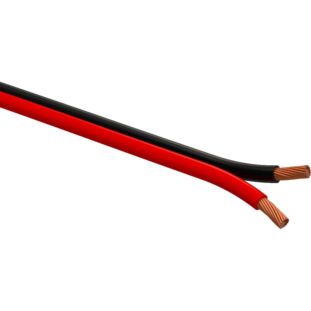 Акустический кабель ЭРА, цвет черный/красный