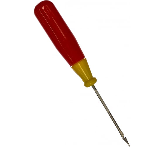 Изображение товара Шорное сапожное шило с крючком, пластиковая ручка 48/122 мм КУРС 67414