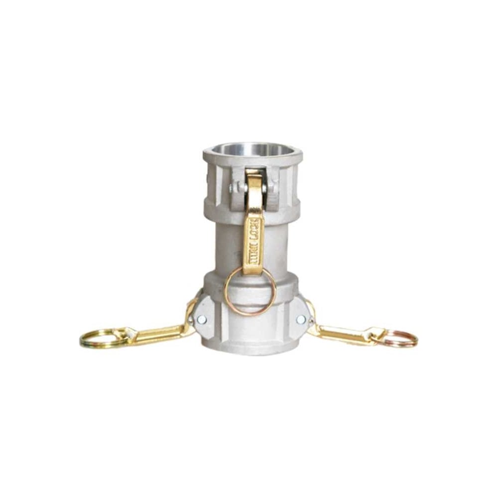 Нержавеющий камлок TITAN LOCK тип DD, переходник розетка 2" х розетка 2", AISI316 TL200DDSS