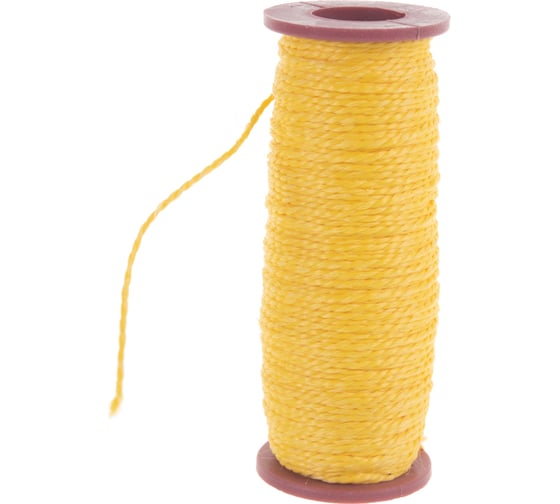 Изображение товара Разметочный капроновый шнур, желтый, 1.5 мм х 50 м КУРС 4712