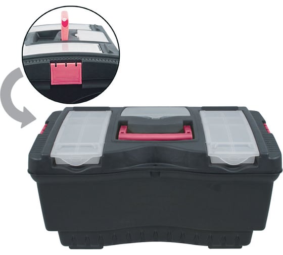 Изображение товара Пластиковый ящик для инструмента, 22 дюйма, 56х33х29 см КУРС 65560