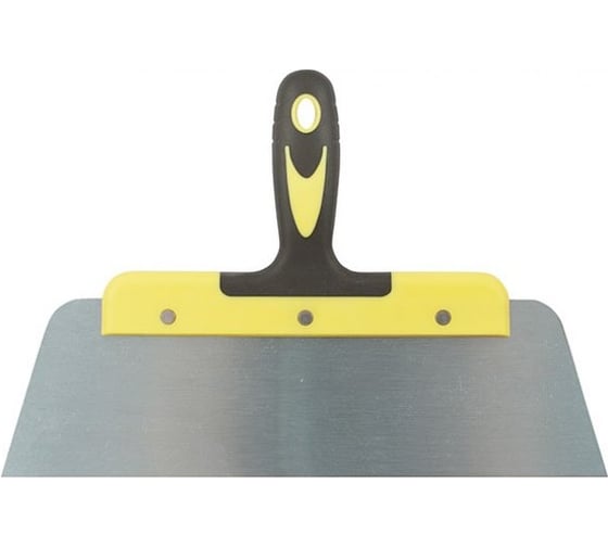 Изображение товара Фасадный плоский шпатель (пружинная колоризованная сталь, двухкомпонентная ручка, 300 мм) FIT РОС Мастер 6464