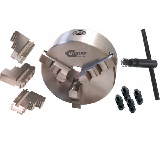 Изображение товара Патрон токарный 3-х кулачковый 7100-0035П К11-250С6 (250 мм) GRIFF b208166