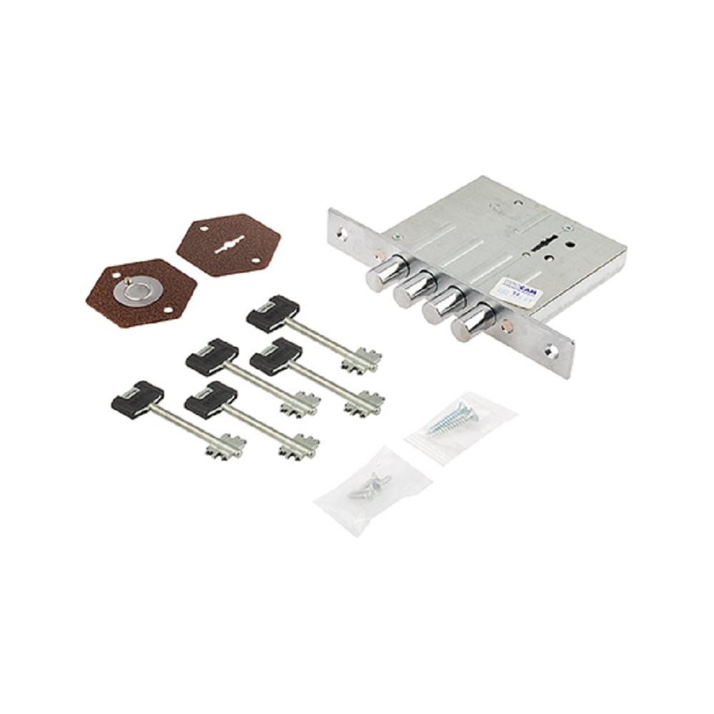 Изображение товара Врезной замок ПРОСАМ 85200-ЗВ8-8М/15 с сувальдным механизмом и высоким классом безопасности