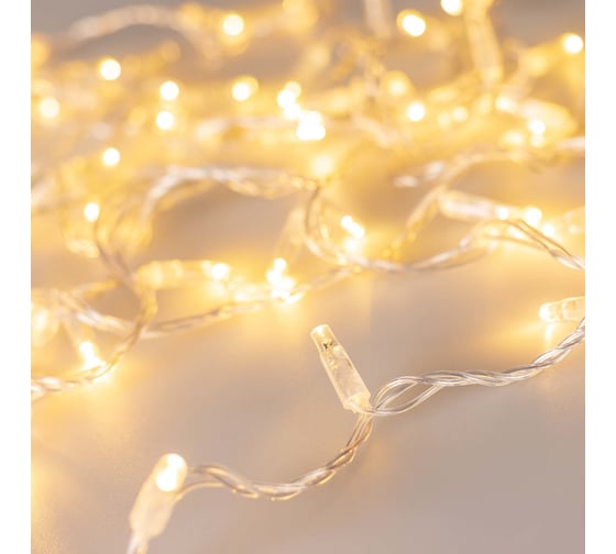 Изображение товара Светодиодная гирлянда Ardecoled ARD-STRING-CLASSIC-10000-CLEAR-100LED-FLASH Warm/Warm Ardecole 025814