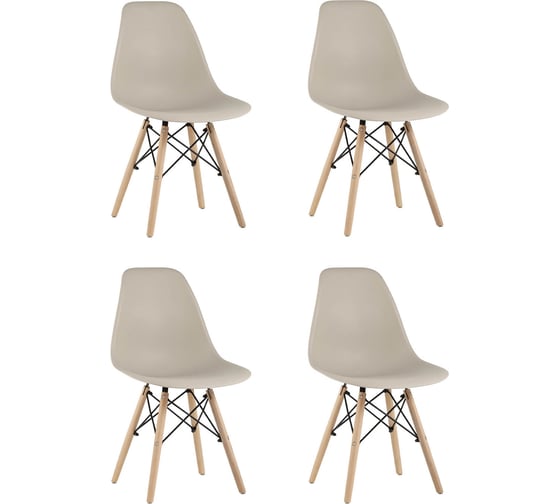 Изображение товара Стул Стул Груп eames бежевый, 4 шт. Y801-V SEAT beige BOX