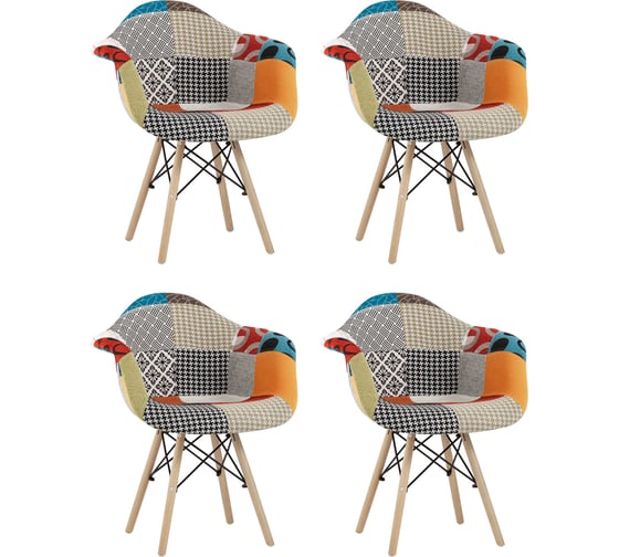Изображение товара Кресло Стул Груп daw пэчворк 4 шт. Y809 BOX