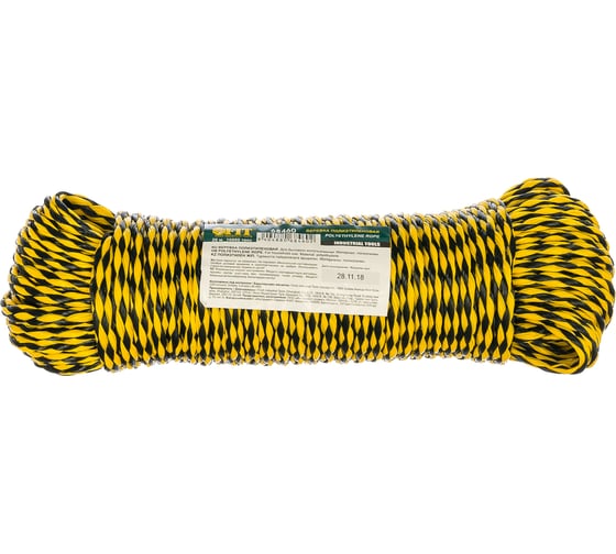 Изображение товара Полиэтиленовая веревка (1500 текс, 6 мм х 20 м, р/н= 315 кгс) FIT IT 68460